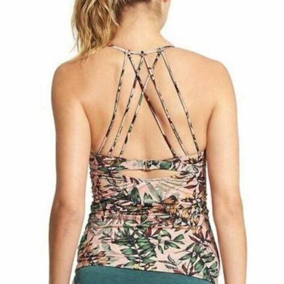 Athleta - Aqualuxe Paradise Print Strappy Molded Tankini - size Medium. - Picture 2 of 7
